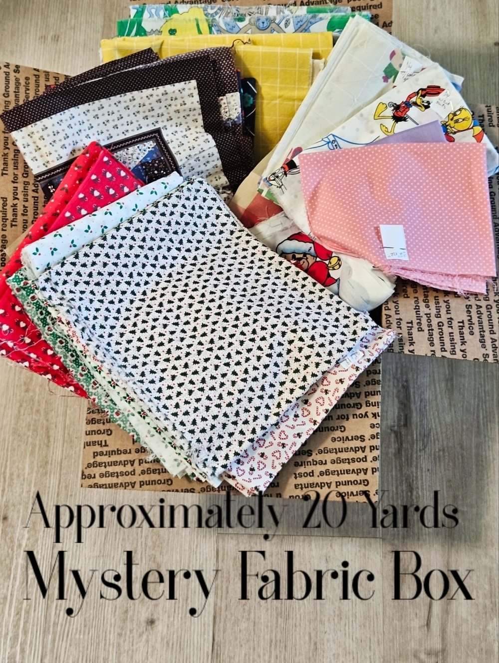 Mystery Box Fabric Box (1/4 - 2yds) Cuts (20) Yard Box
